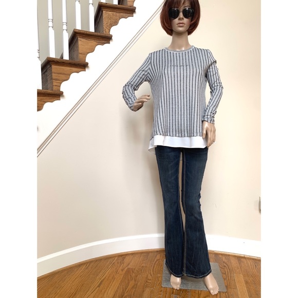 Zara striped “I Told You So” long sleeve top, S - Picture 8 of 15